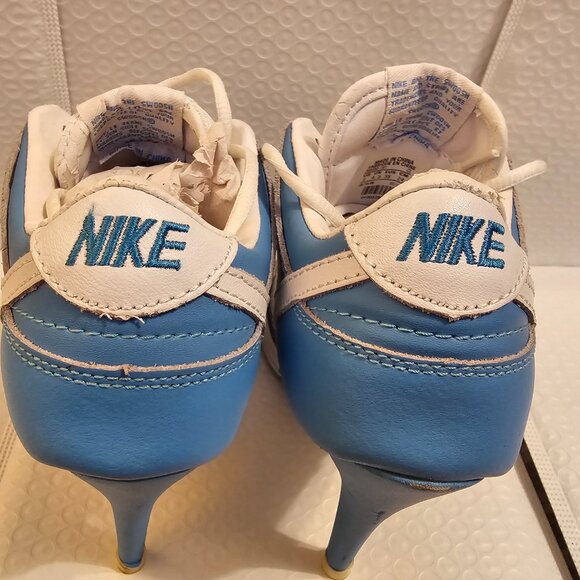Custom Nike SB Dunk High Heels Blue & White Size US 7 | 4.5" Heel - Picture 11 of 16